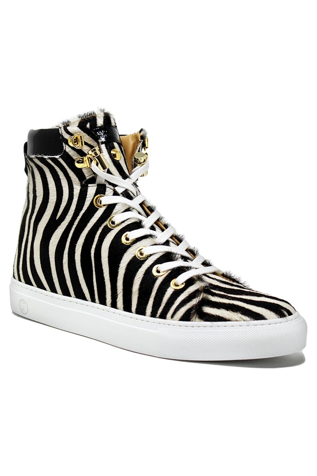 No Limits High | Zebra | Limited Edition - Giuliano Galiano | Handcrafted Luxury Sneakers Made In Italy