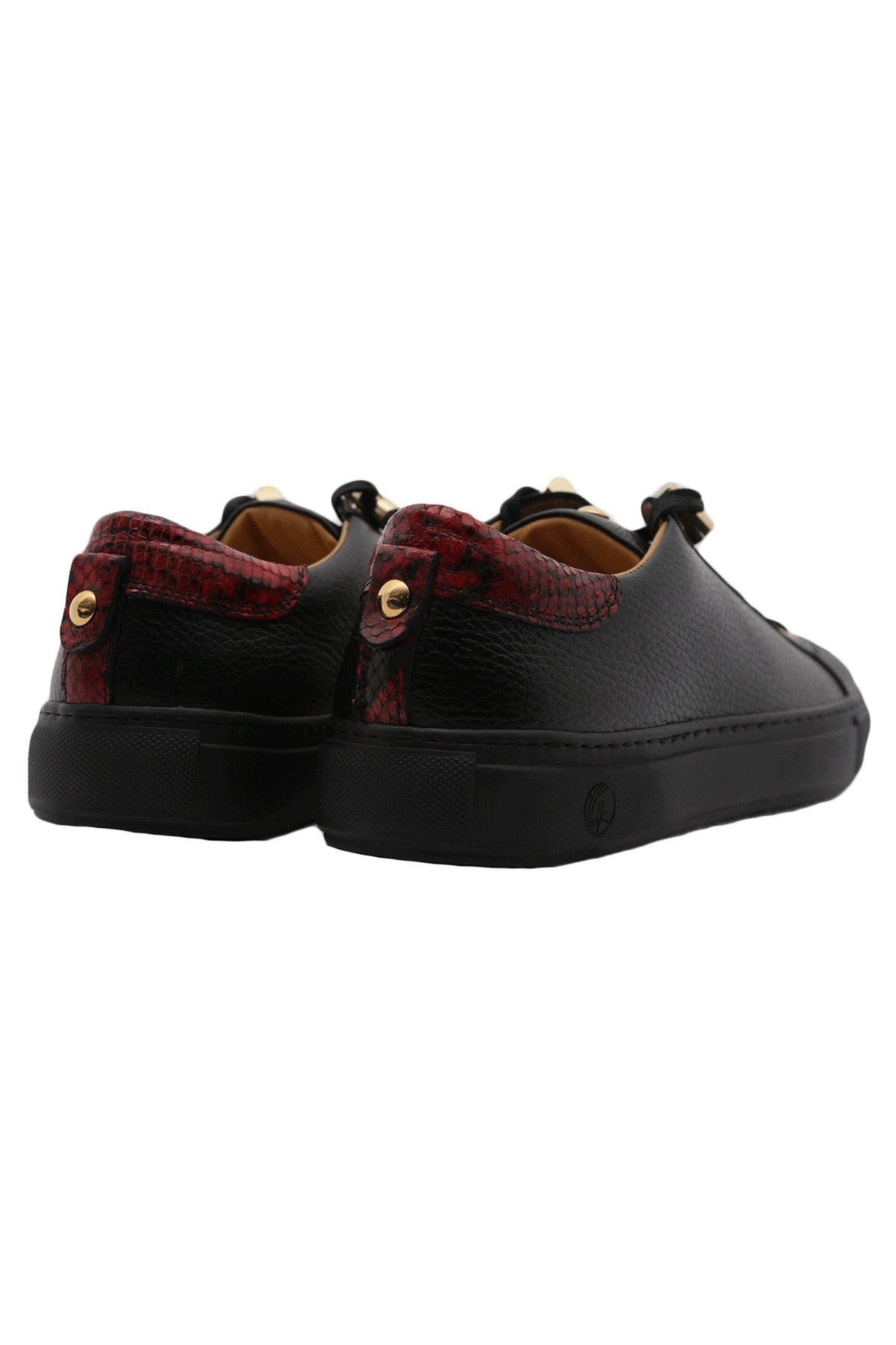 No Limits low Black | Red | Leather | Limited Edition - Giuliano Galiano | Handcrafted Luxury Sneakers Made In Italy