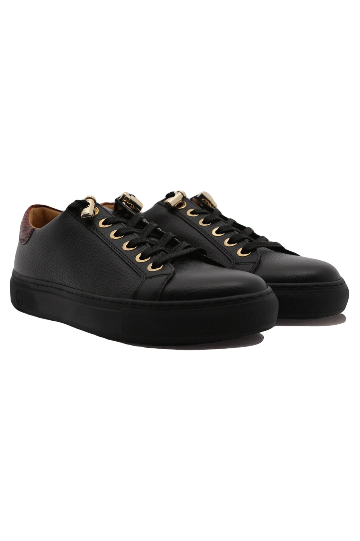 No Limits low Black | Red | Leather | Limited Edition - Giuliano Galiano | Handcrafted Luxury Sneakers Made In Italy