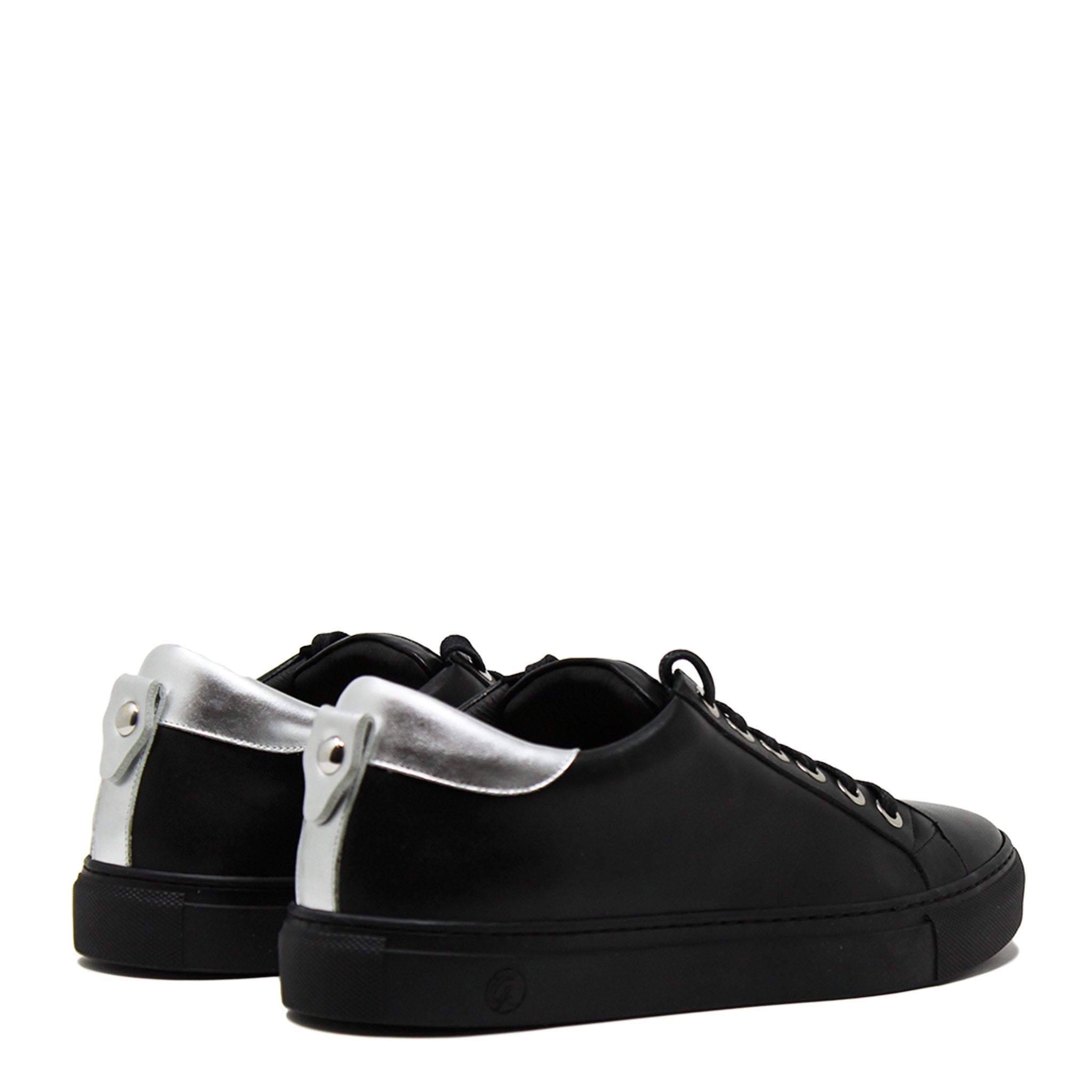 No Limits Low | Black | Silver | Limited Edition - Giuliano Galiano | Handcrafted Luxury Sneakers Made In Italy