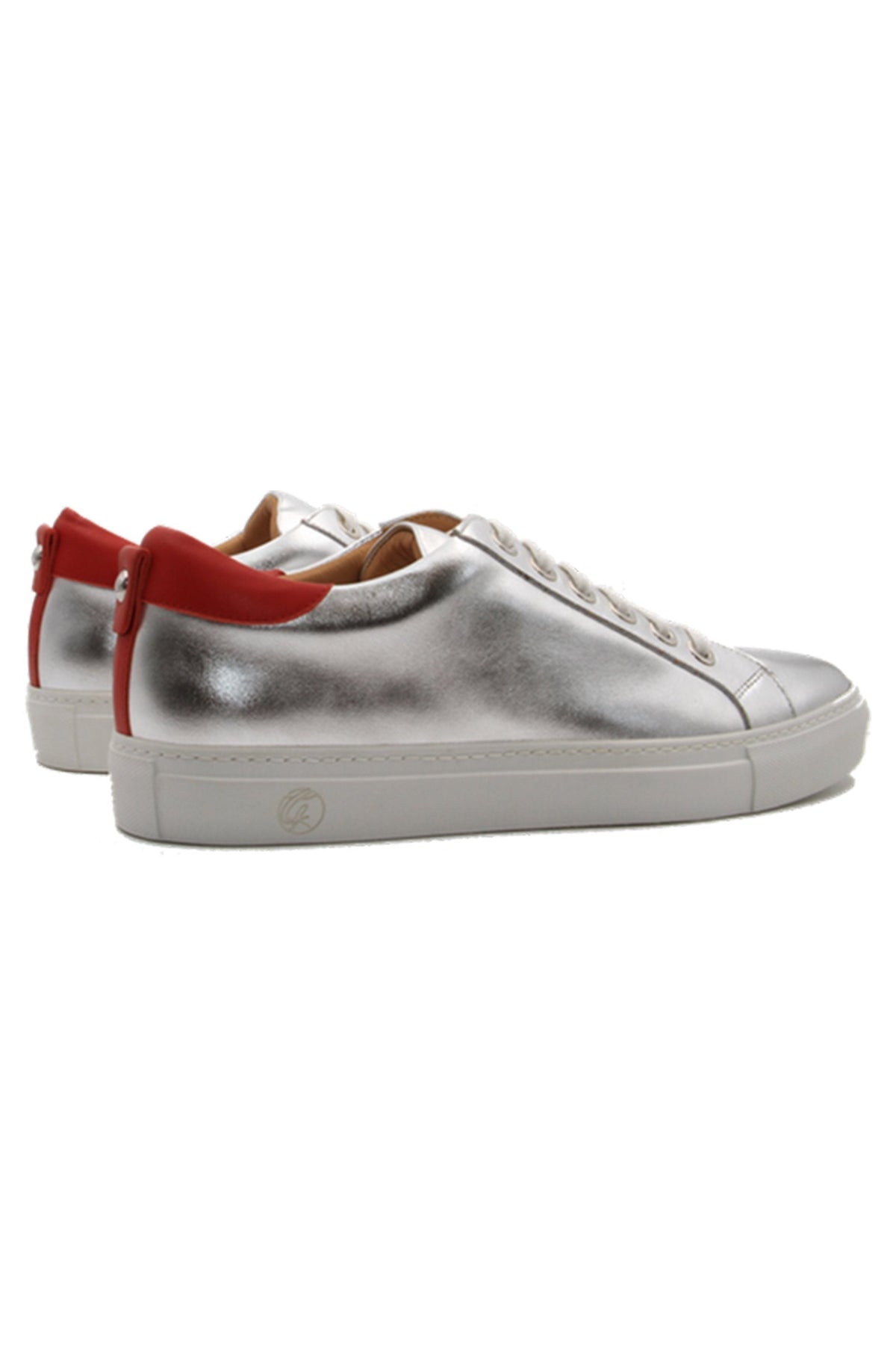 No Limits Low Silver | Red | Leather | Limited Edition - Giuliano Galiano | Handcrafted Luxury Sneakers Made In Italy
