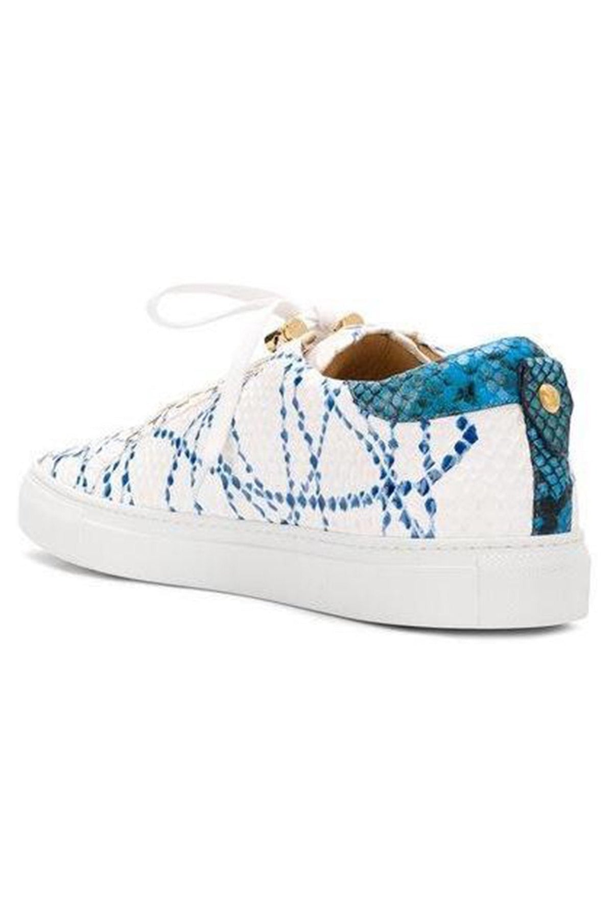 No Limits Low White | Blue Ink | Limited Edition - Giuliano Galiano | Handcrafted Luxury Sneakers Made In Italy