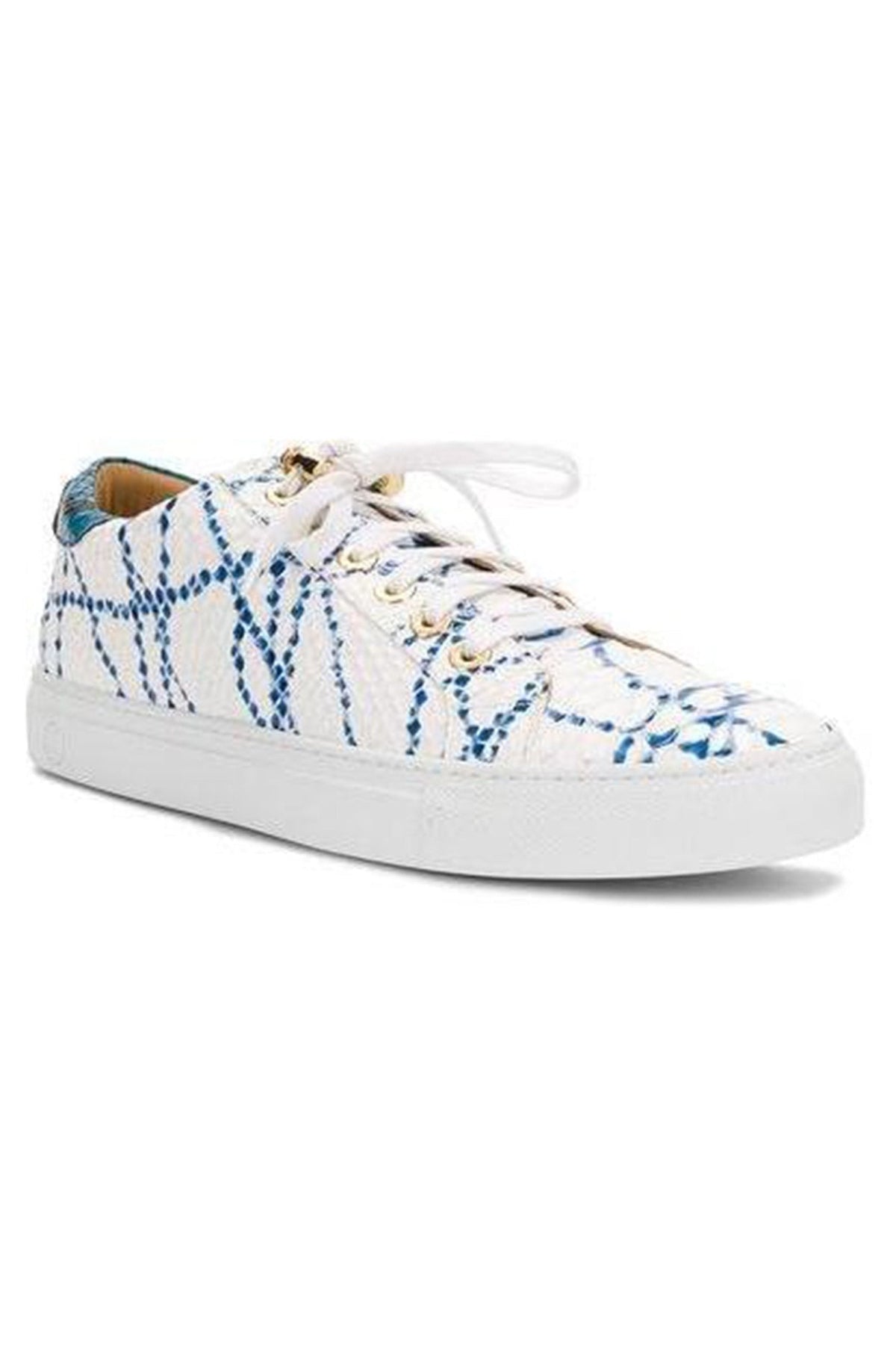 No Limits Low White | Blue Ink | Limited Edition - Giuliano Galiano | Handcrafted Luxury Sneakers Made In Italy