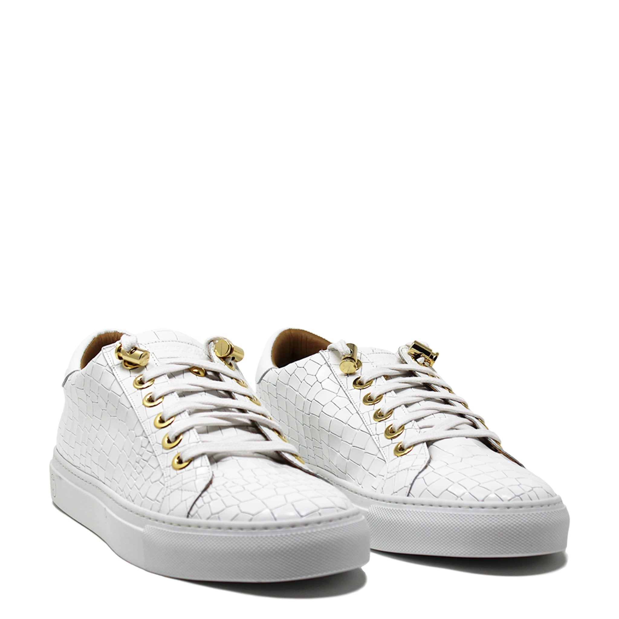 No Limits Low White Croc X Fetty Wap Limited Edition | Limited Edition - Giuliano Galiano | Handcrafted Luxury Sneakers Made In Italy