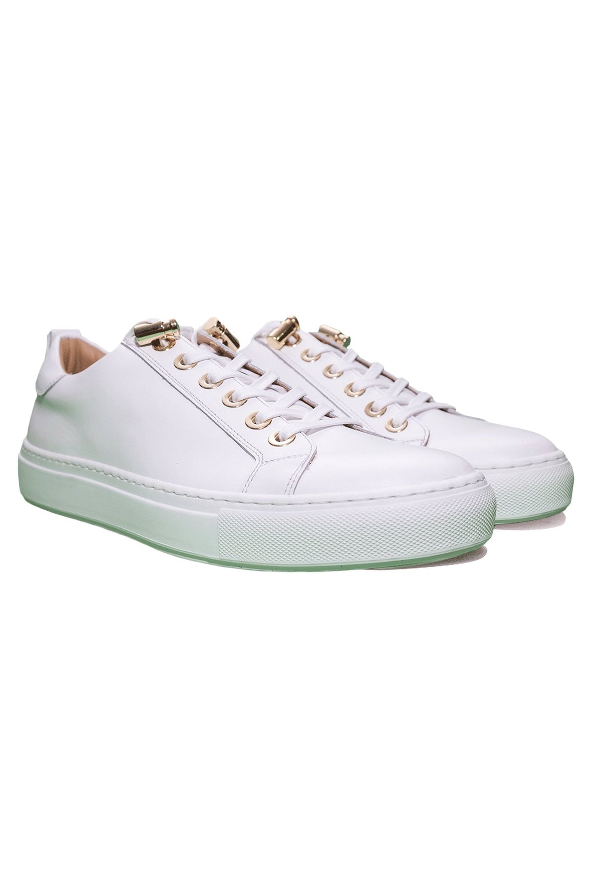 No Limits Low | White | White | Nappa Leather | Limited Edition - Giuliano Galiano | Handcrafted Luxury Sneakers Made In Italy