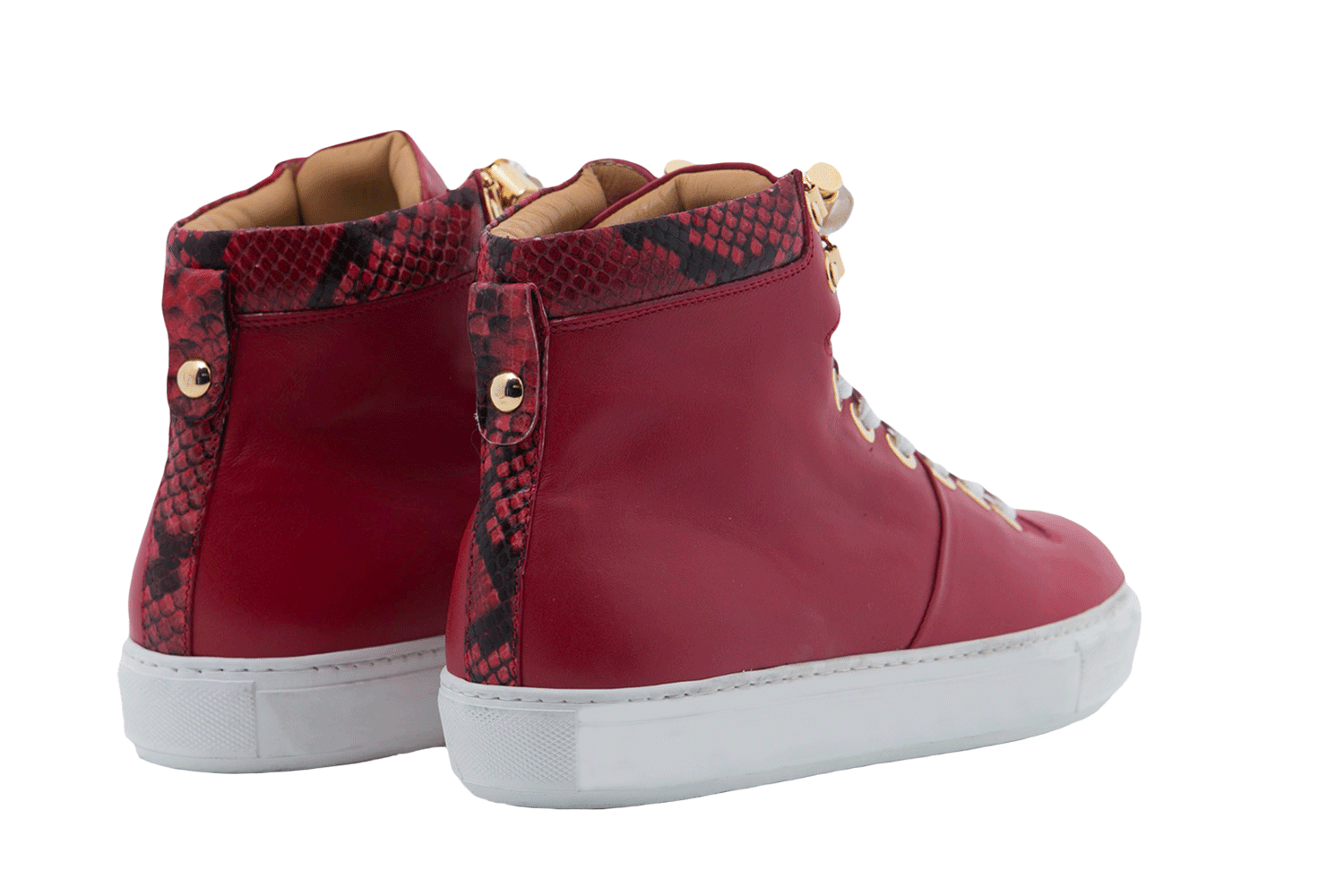 No Limits Red | Red | Leather | Limited Edition - Giuliano Galiano | Handcrafted Luxury Sneakers Made In Italy