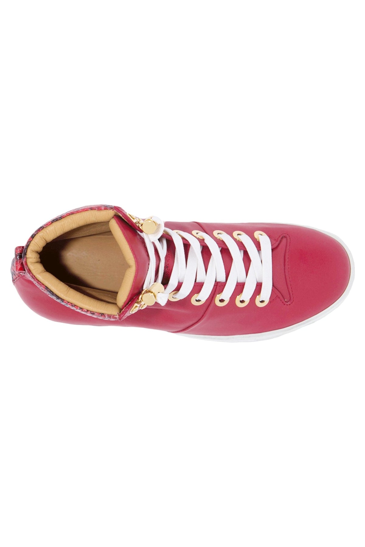 No Limits Red | Red Leather | Woman | Limited Edition - Giuliano Galiano | Handcrafted Luxury Sneakers Made In Italy