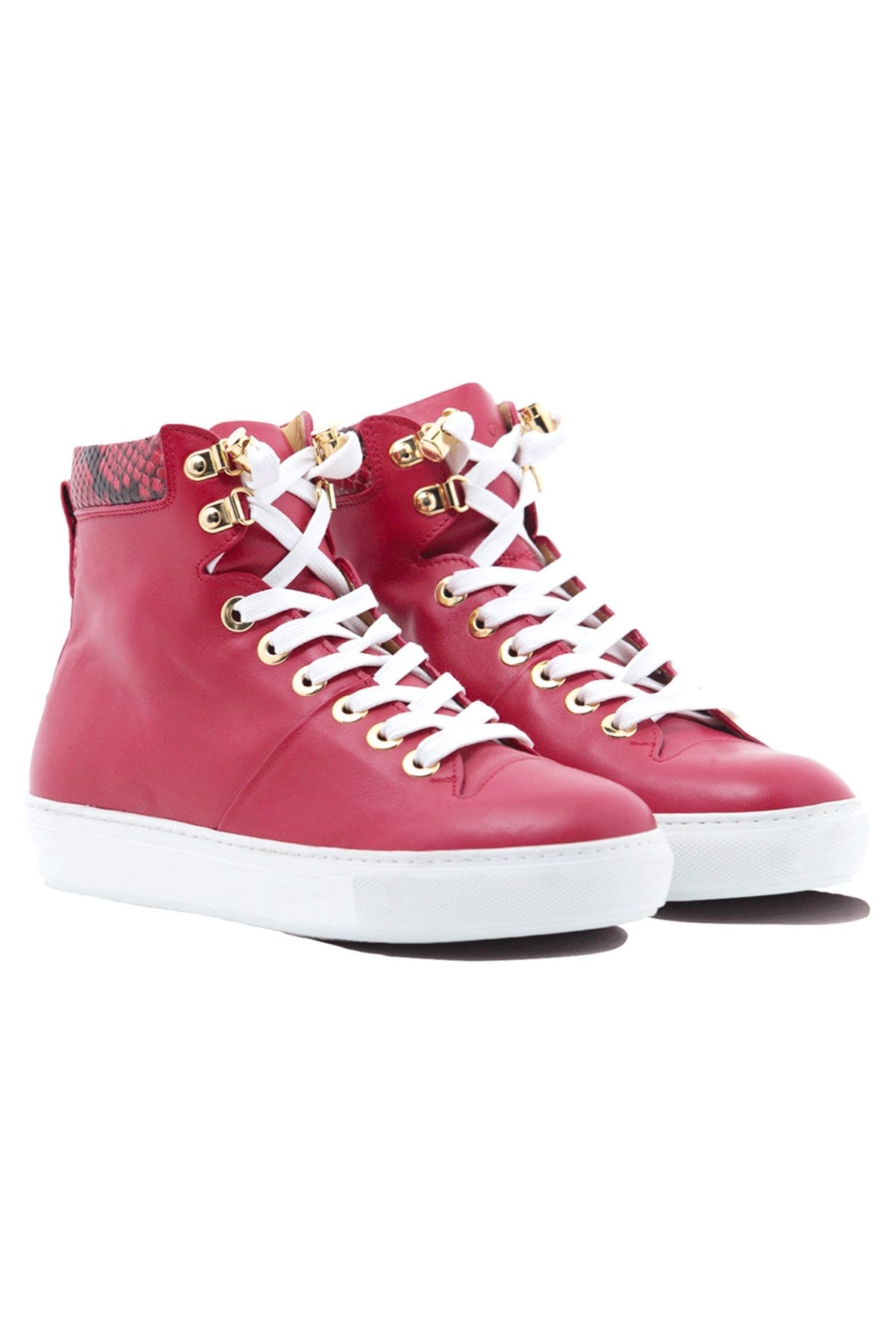 No Limits Red | Red Leather | Woman | Limited Edition - Giuliano Galiano | Handcrafted Luxury Sneakers Made In Italy