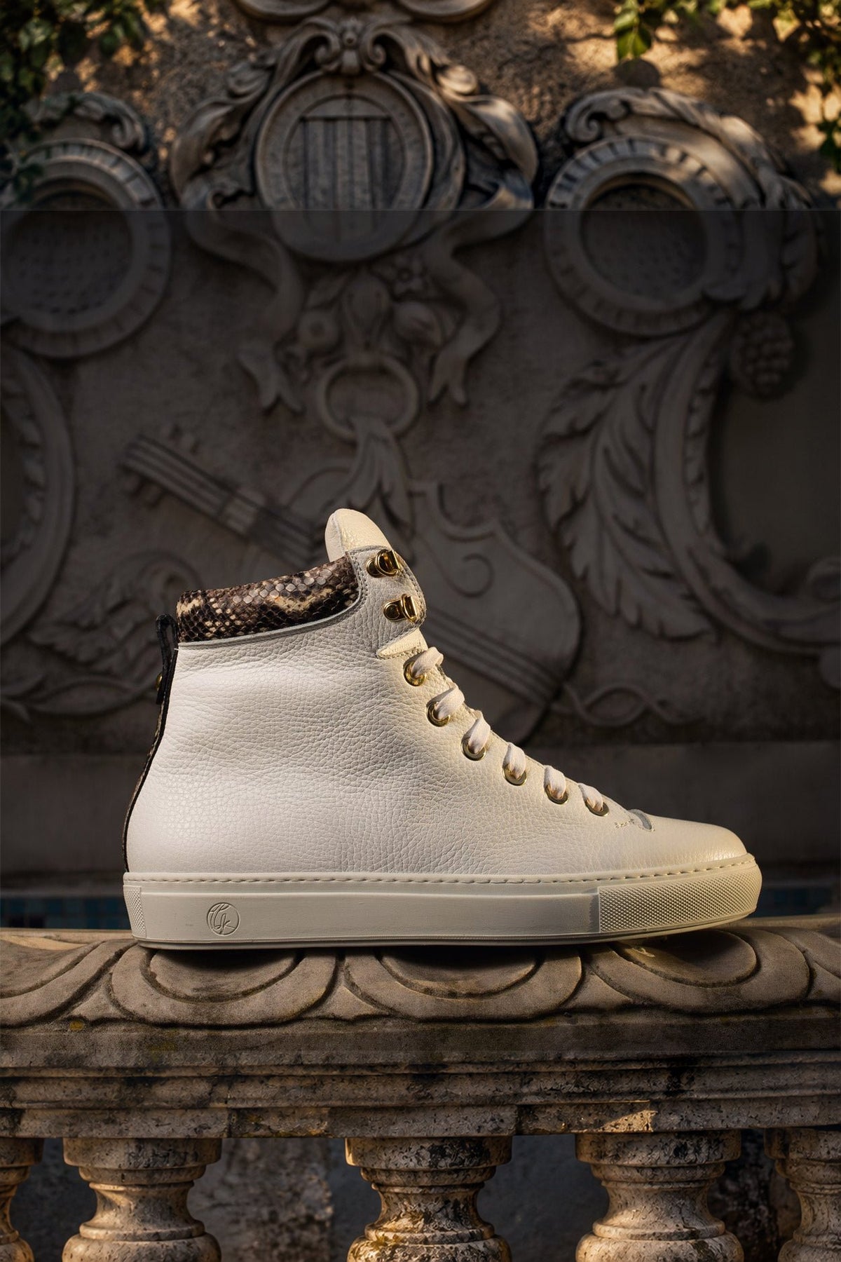 No Limits White | Grey | Leather | Limited Edition - Giuliano Galiano | Handcrafted Luxury Sneakers Made In Italy