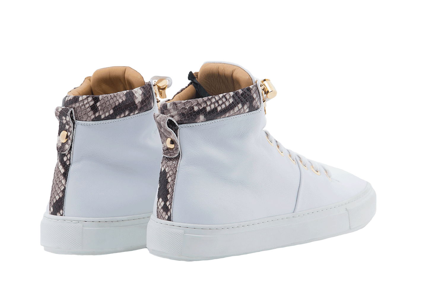 No Limits White | Grey | Leather | Limited Edition - Giuliano Galiano | Handcrafted Luxury Sneakers Made In Italy