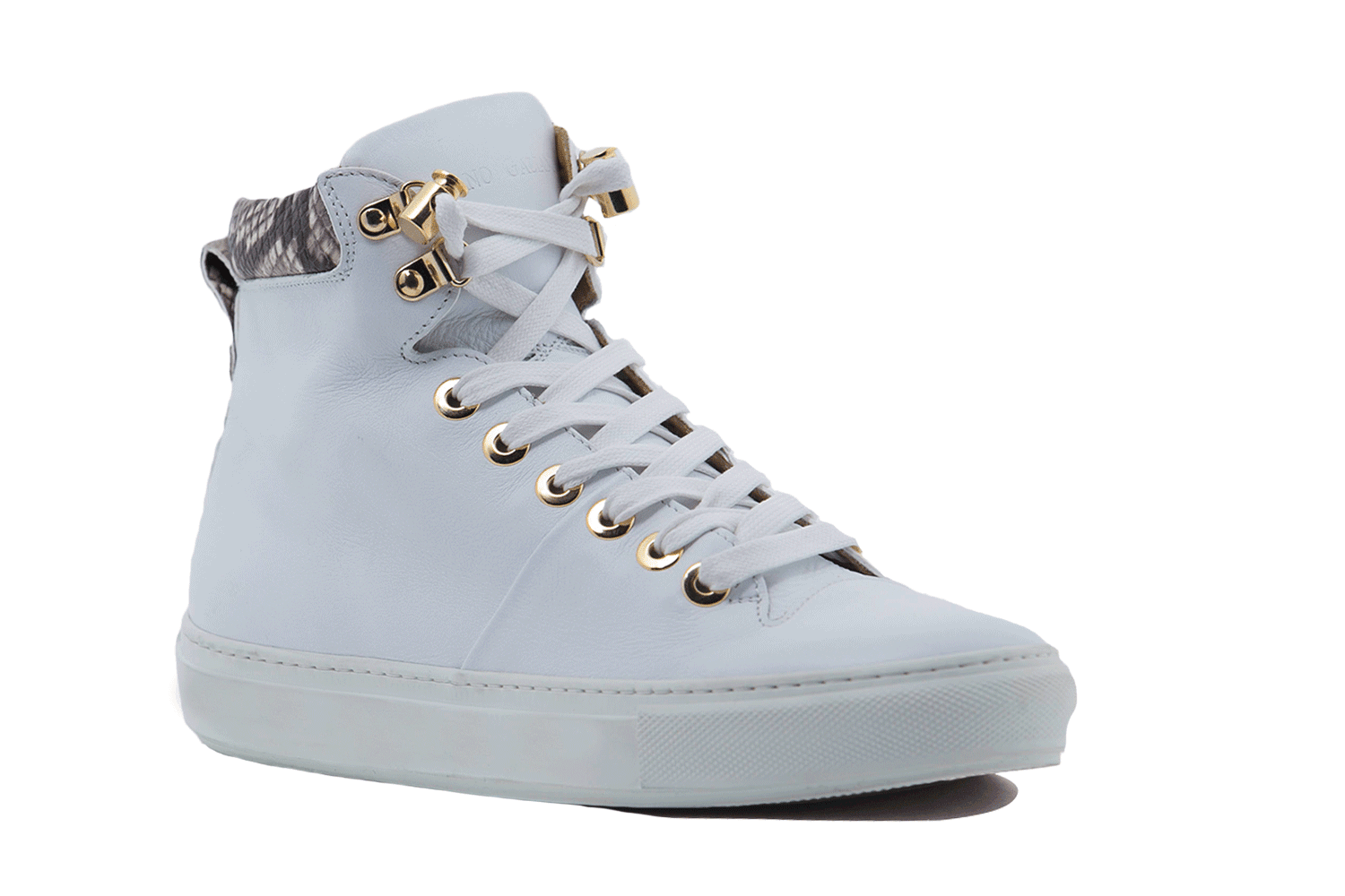 No Limits White | Grey | Leather | Limited Edition - Giuliano Galiano | Handcrafted Luxury Sneakers Made In Italy