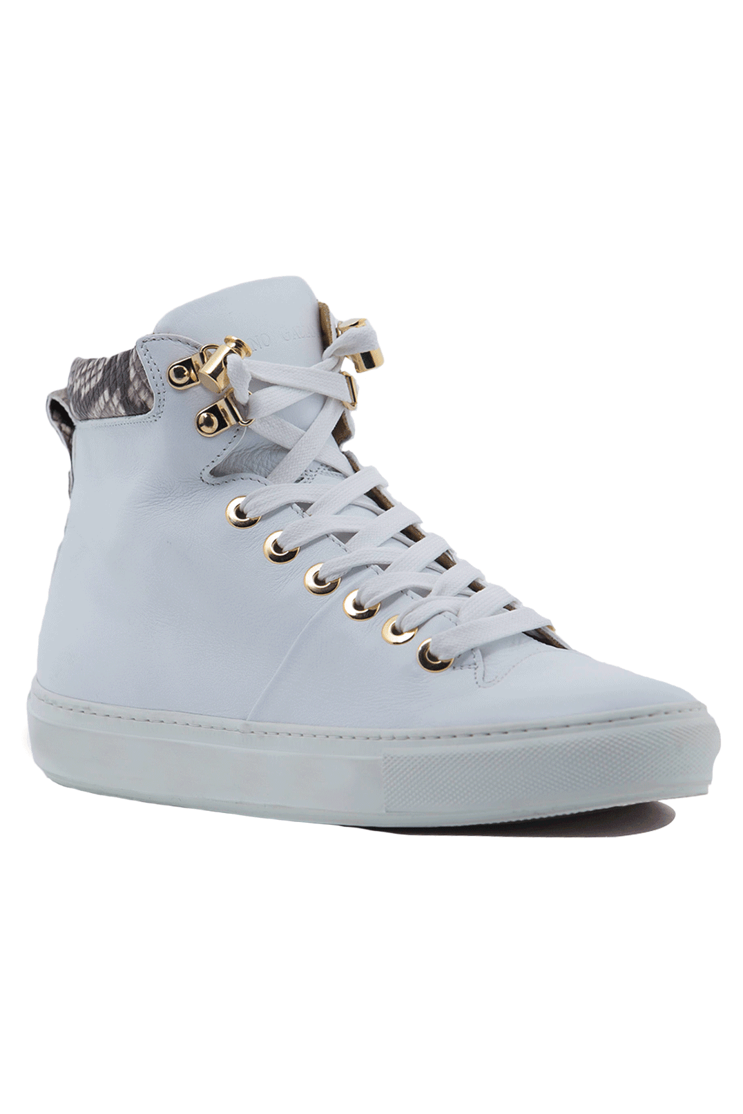 No Limits White | Grey | Leather | Limited Edition - Giuliano Galiano | Handcrafted Luxury Sneakers Made In Italy