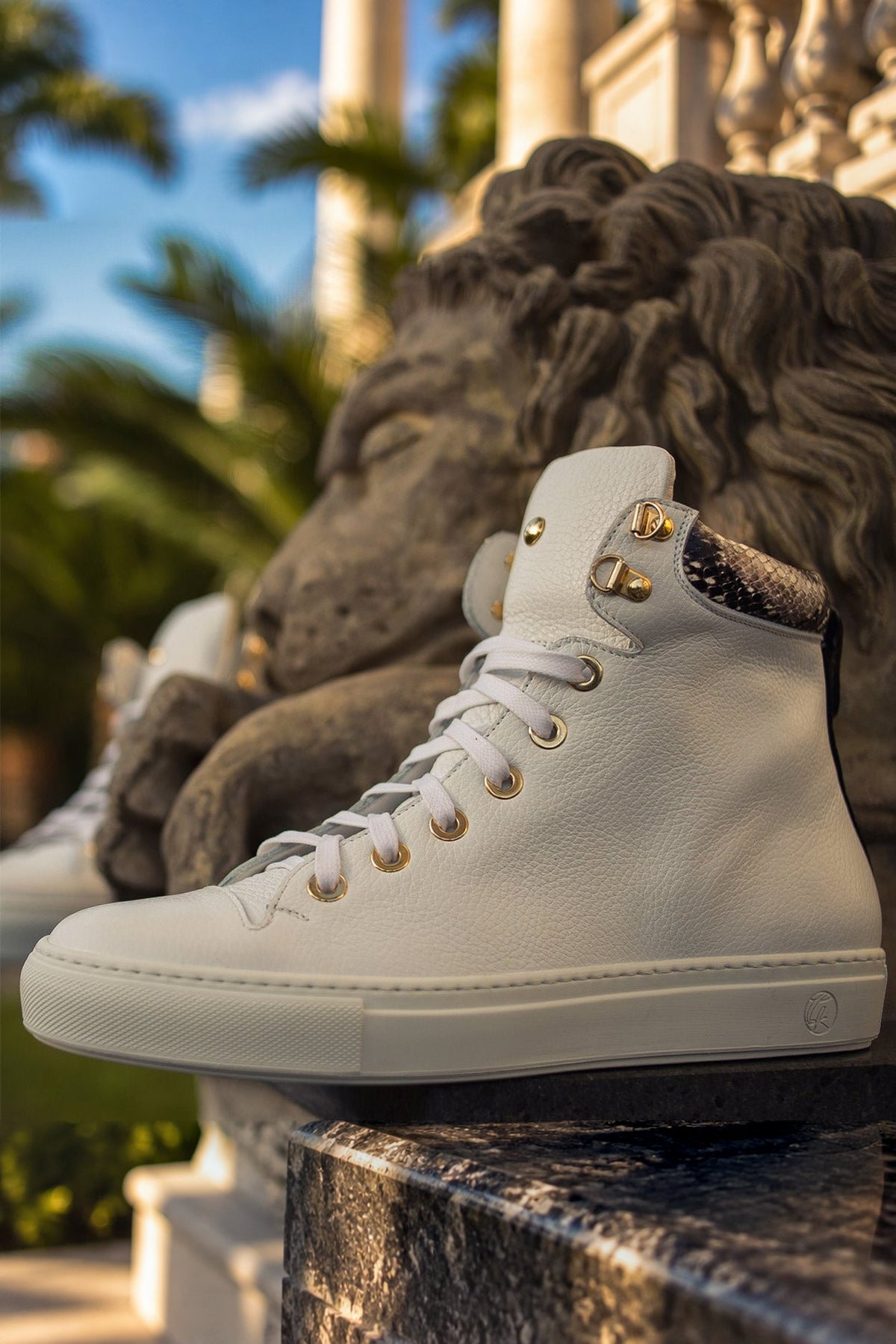 No Limits White | Grey | Leather | Limited Edition - Giuliano Galiano | Handcrafted Luxury Sneakers Made In Italy