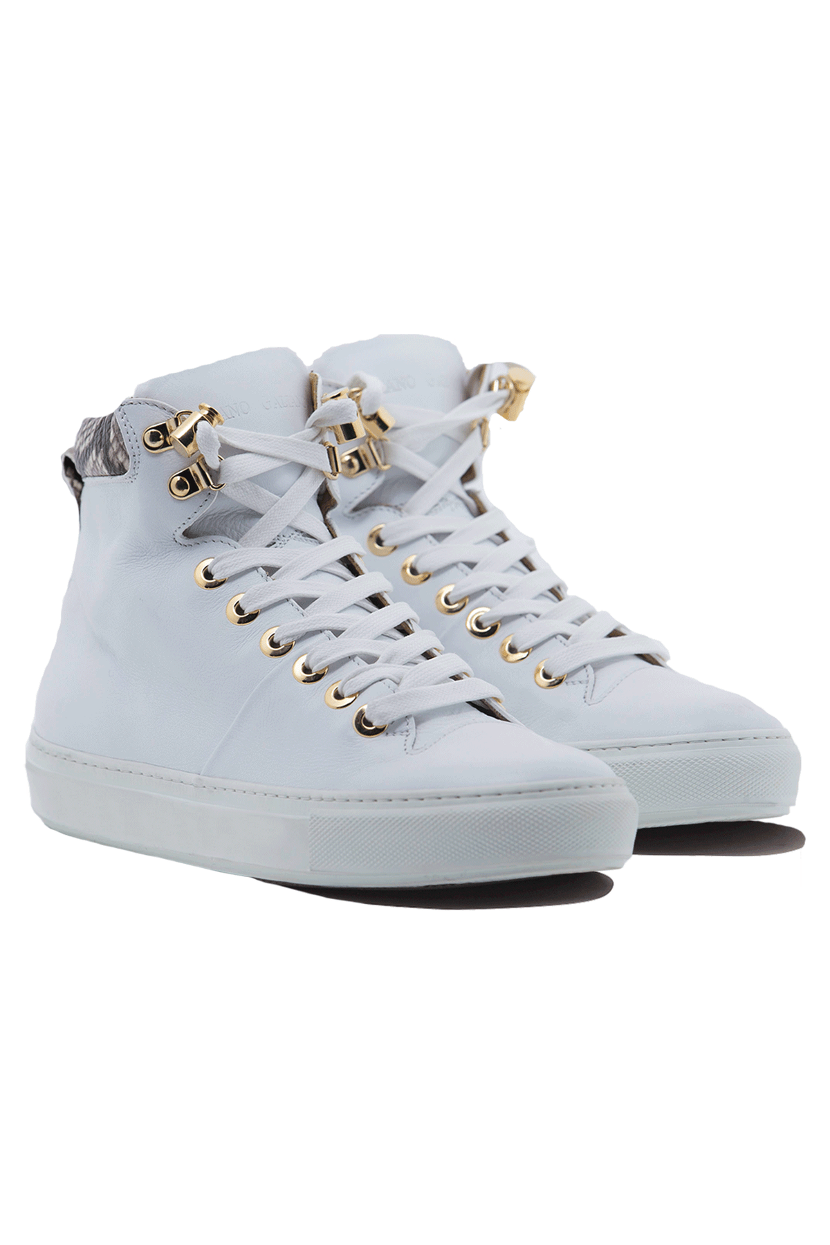 No Limits White | Grey | Leather | Limited Edition - Giuliano Galiano | Handcrafted Luxury Sneakers Made In Italy