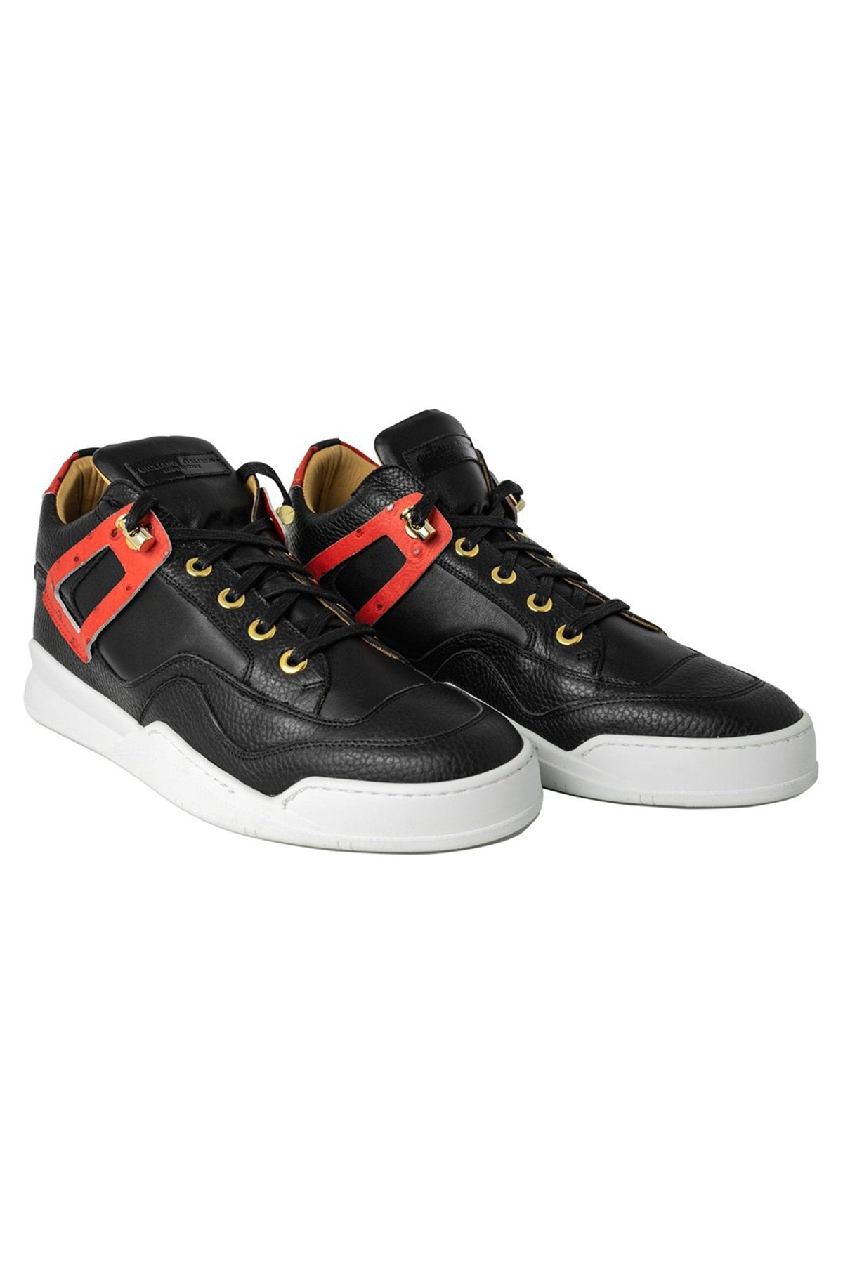 Power White | Red | Leather | Limited Edition - Giuliano Galiano | Handcrafted Luxury Sneakers Made In Italy