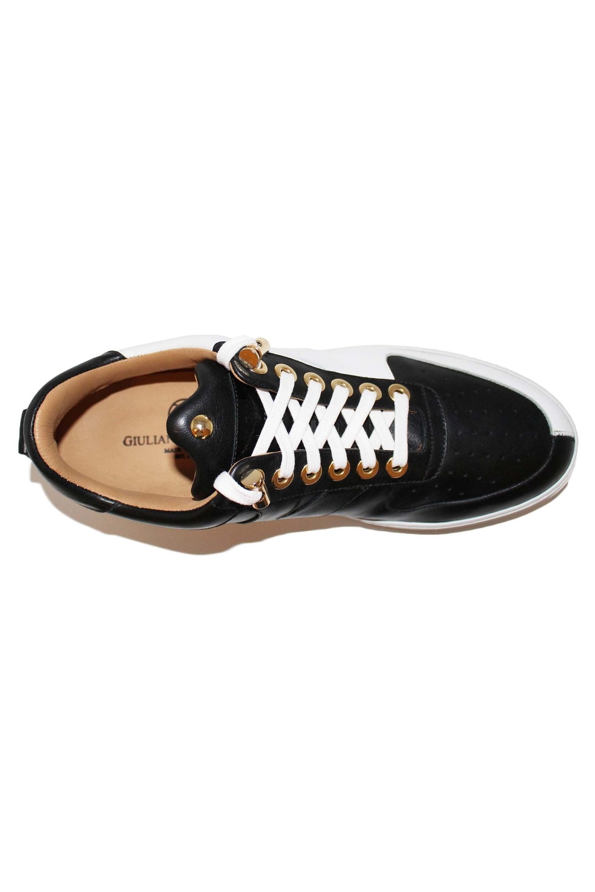 Rockstar | White Black | Double Face | Limited Edition - Giuliano Galiano | Handcrafted Luxury Sneakers Made In Italy