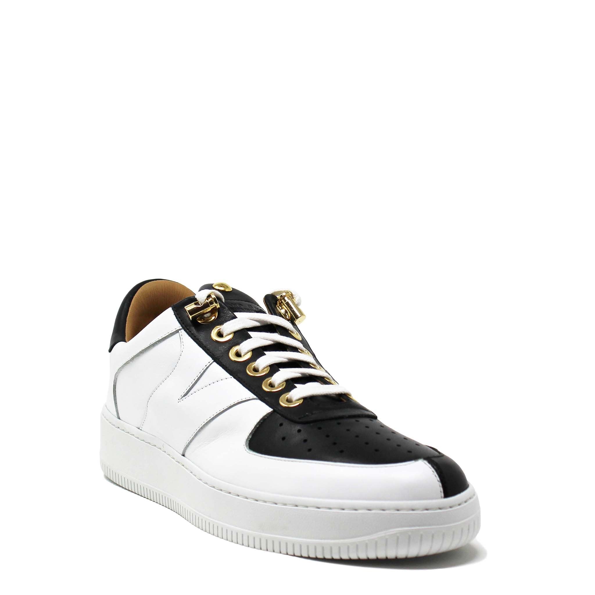 Rockstar | White Black | Double Face | Limited Edition - Giuliano Galiano | Handcrafted Luxury Sneakers Made In Italy