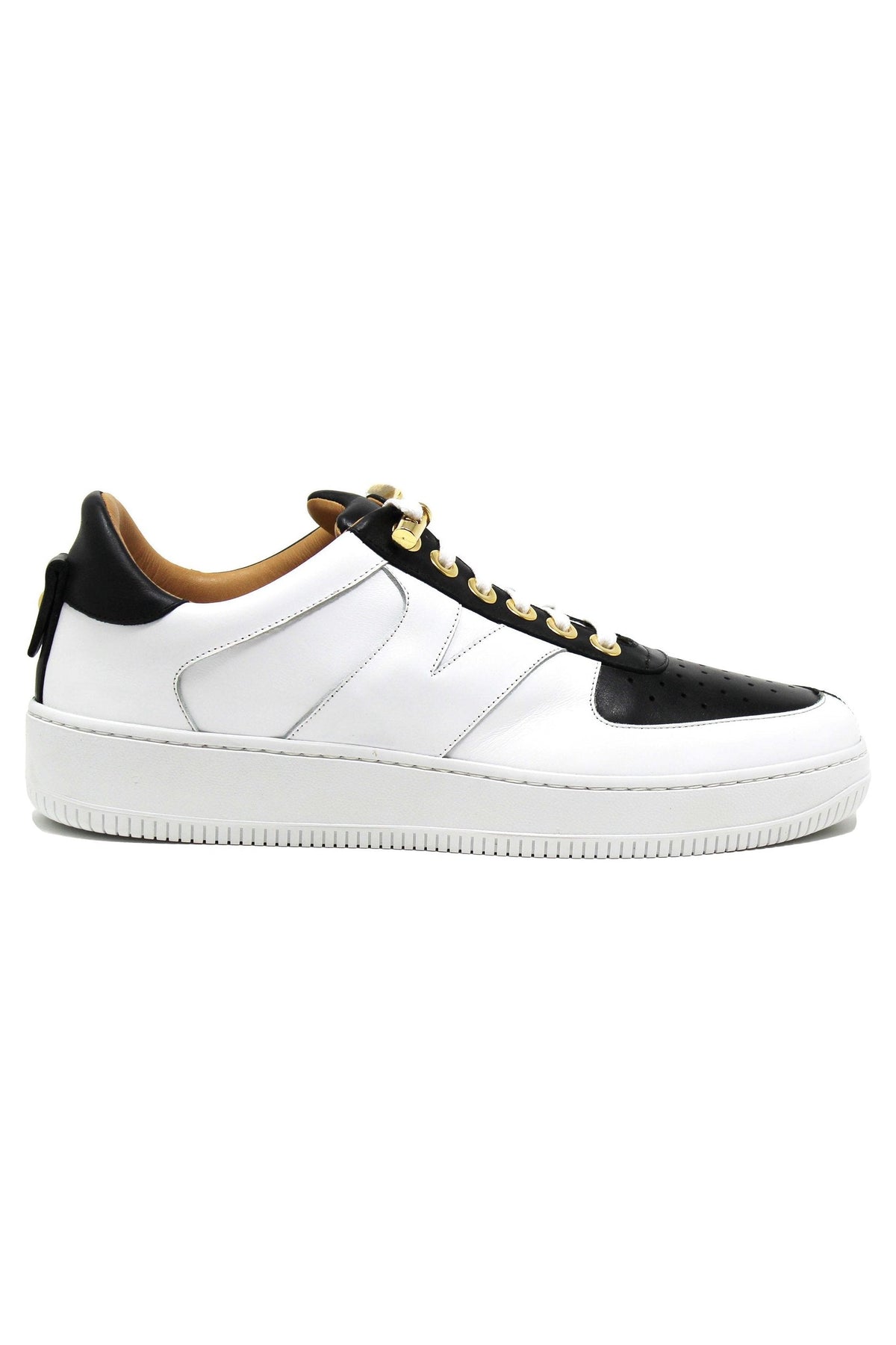 Rockstar | White Black | Double Face | Limited Edition - Giuliano Galiano | Handcrafted Luxury Sneakers Made In Italy