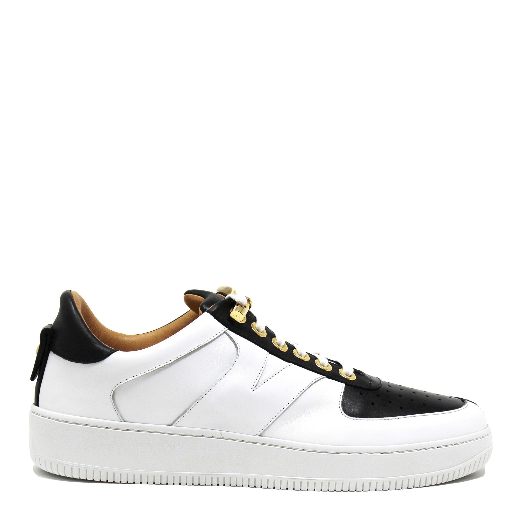 Rockstar | White Black | Double Face | Limited Edition - Giuliano Galiano | Handcrafted Luxury Sneakers Made In Italy