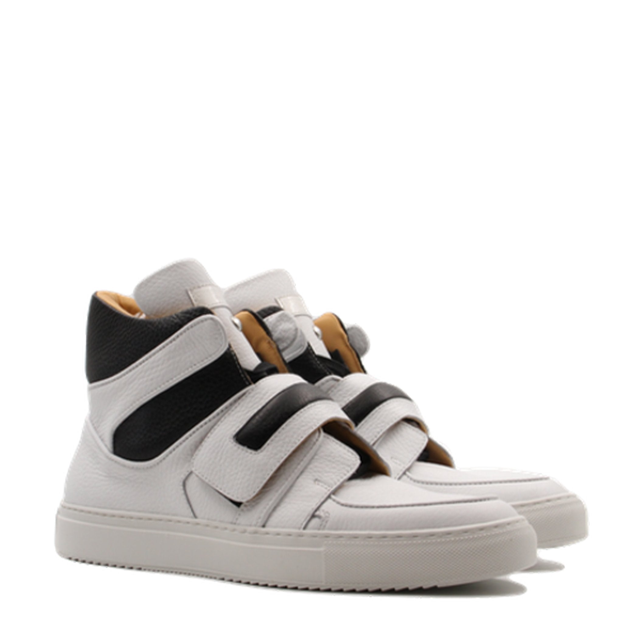 Roma White | Black | Leather | Limited Edition - Giuliano Galiano | Handcrafted Luxury Sneakers Made In Italy