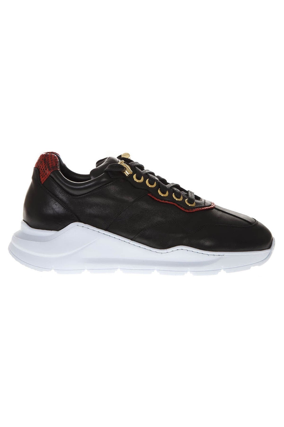 Sneakers | Black Leather | Woman - Giuliano Galiano | Handcrafted Luxury Sneakers Made In Italy