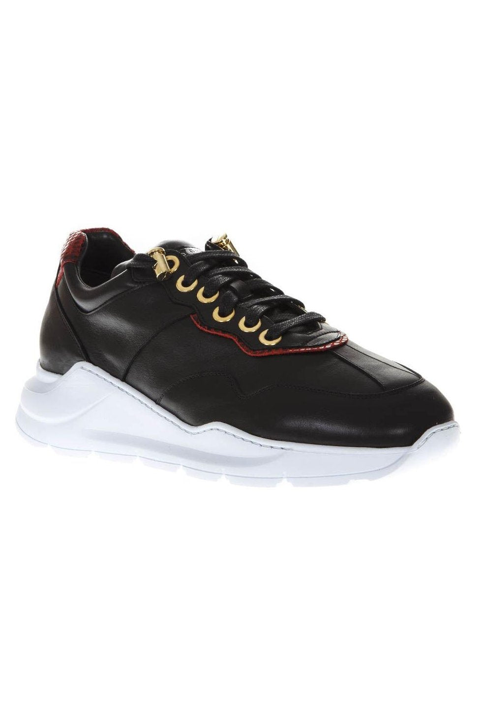 Sneakers | Black Leather | Woman - Giuliano Galiano | Handcrafted Luxury Sneakers Made In Italy