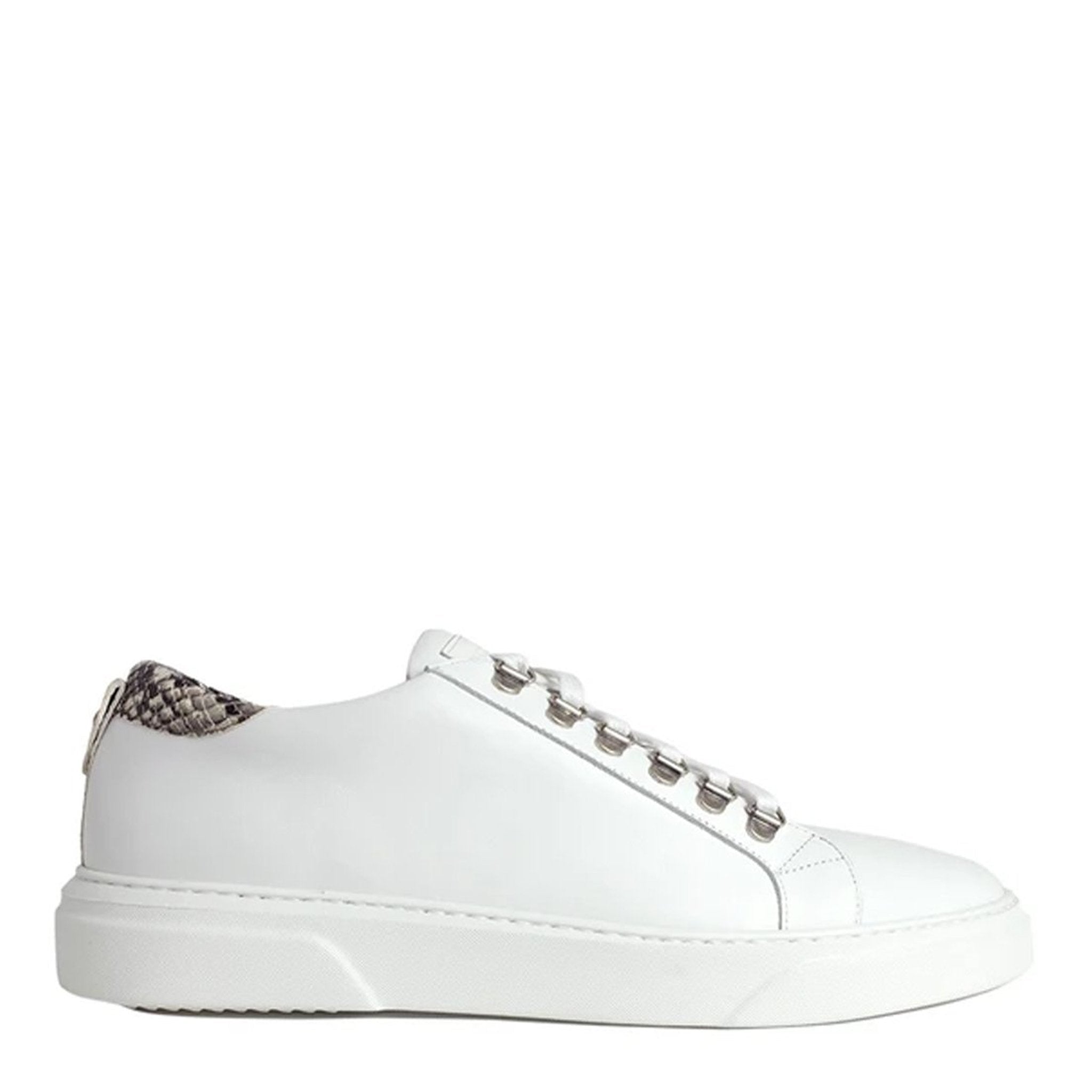 V.I.P. VII Low White | Red & Grey - Giuliano Galiano | Handcrafted Luxury Sneakers Made In Italy