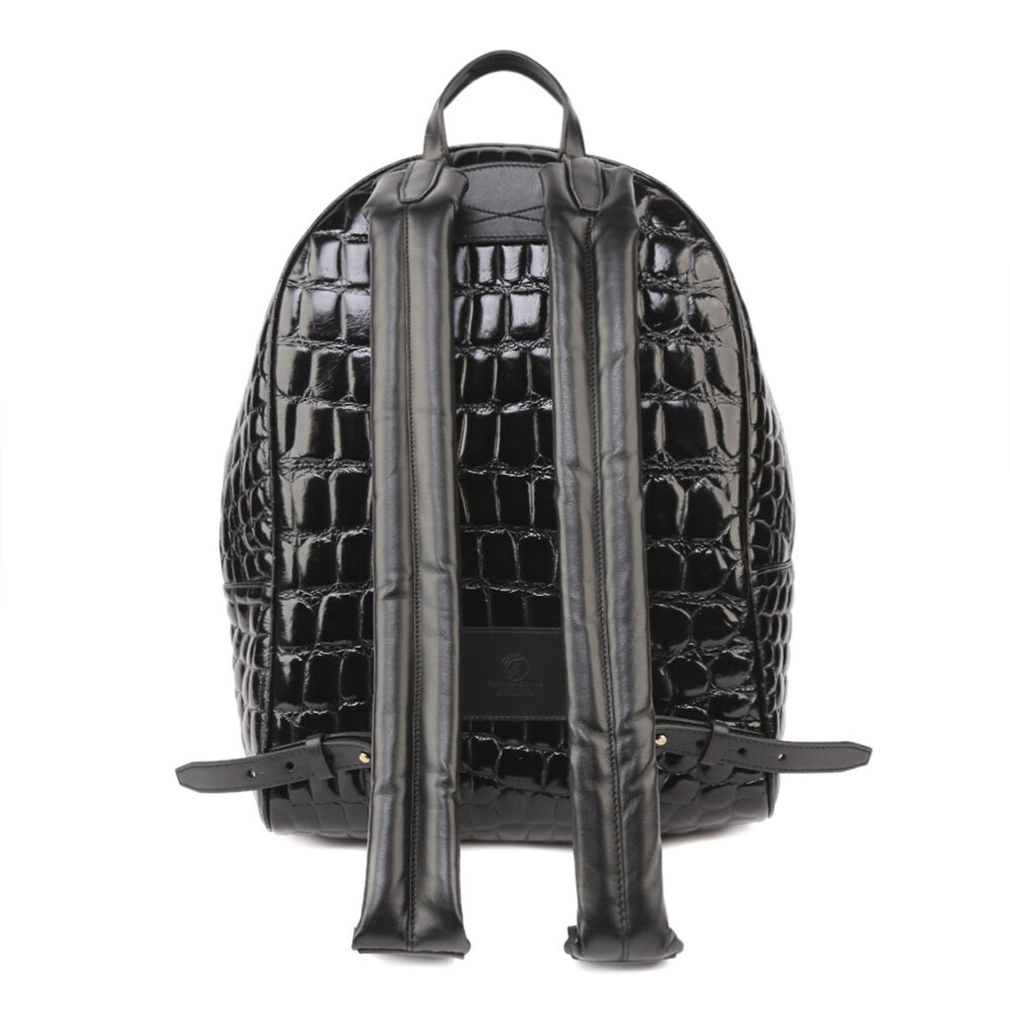 <tc>Falcon Backpack | Crocodile-Effect Embossed Leather
</tc>