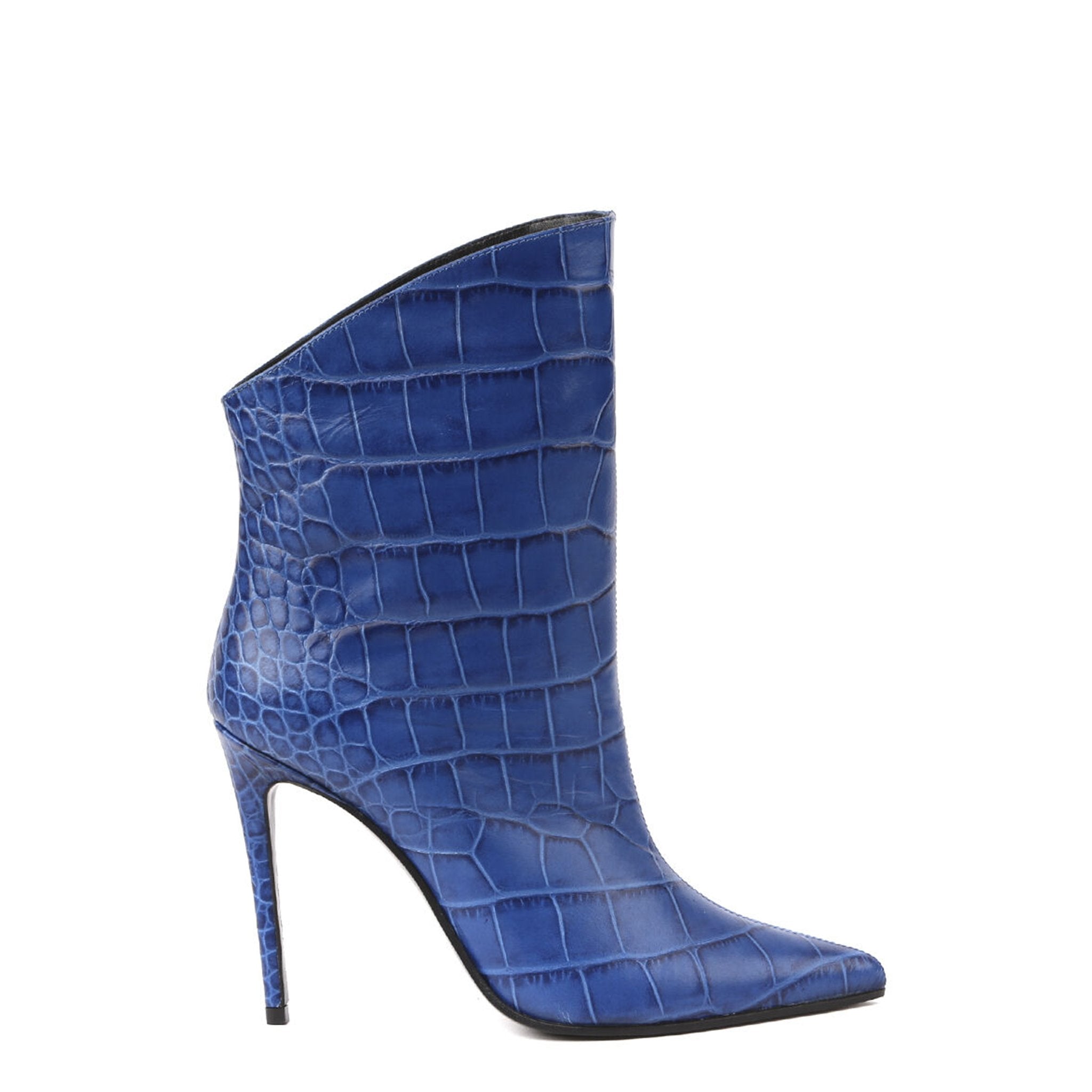 Stivali Elise | Blu | Stampa Pitone