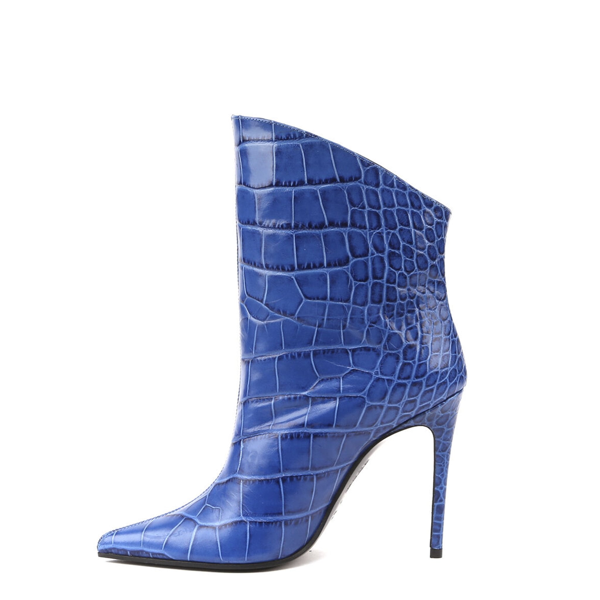 Stivali Elise | Blu | Stampa Pitone