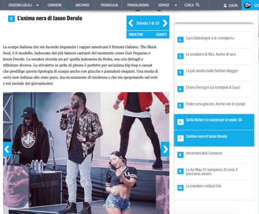 Corriere della Sera | Le sneakers più rilevanti del 2017 - Giuliano Galiano | Handcrafted Luxury Sneakers Made In Italy