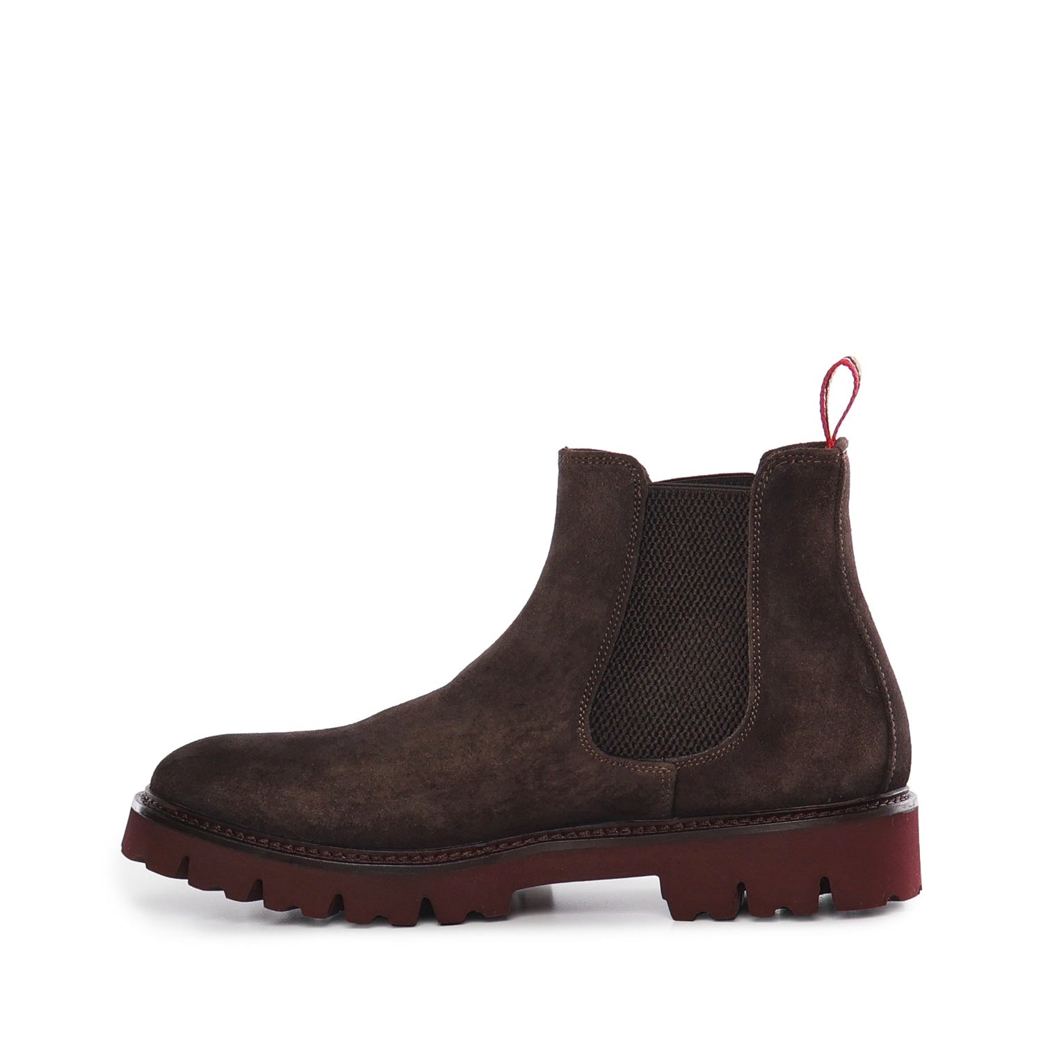Chelsea Sergio Ankle Boots | Dark Brown | In Suede