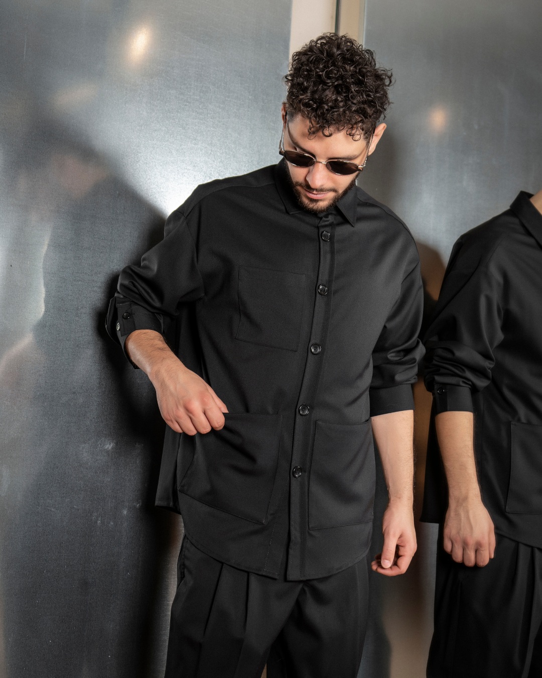 <tc>Magic Shirt With Zip | Black
</tc>