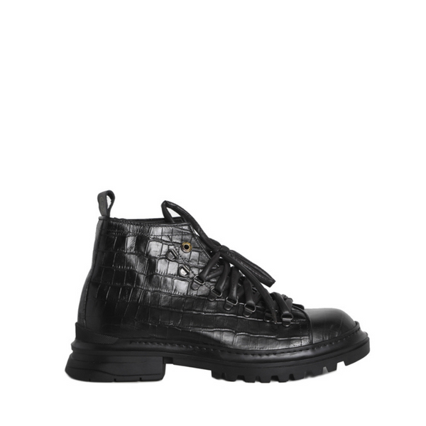 Ronnie boots | In crocodile effect leather