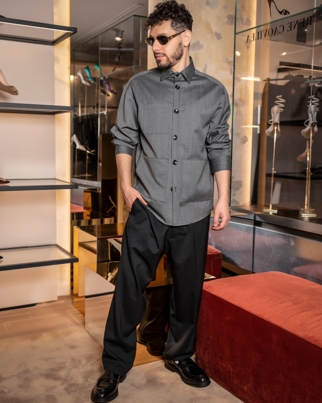 <tc>Magic Shirt With Zip | Black
</tc>