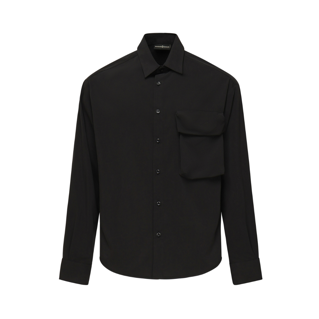 <tc>Magic Shirt With Zip | Black
</tc>