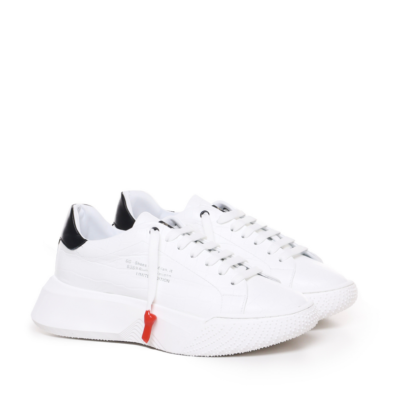 Nemesis White | Stil Croc | Negru