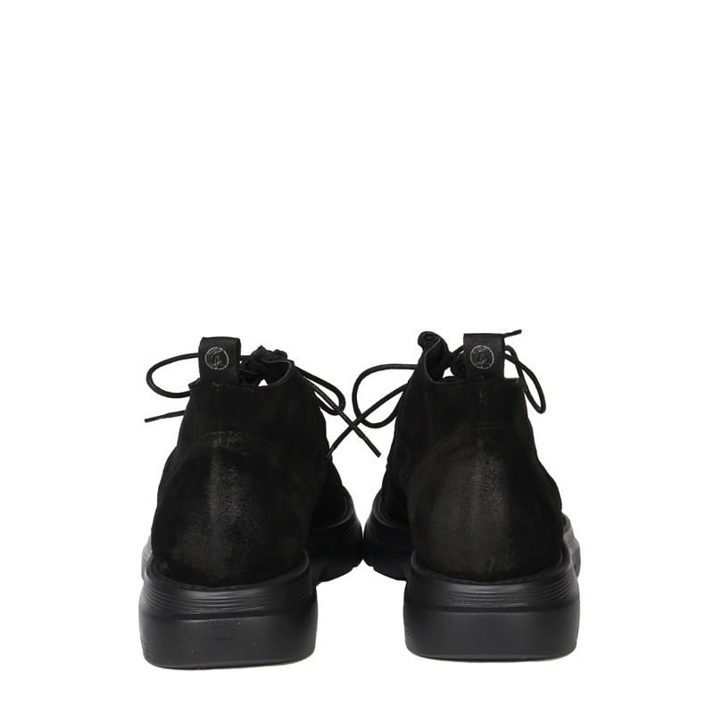 Polacchine Caviar | Black | In suede