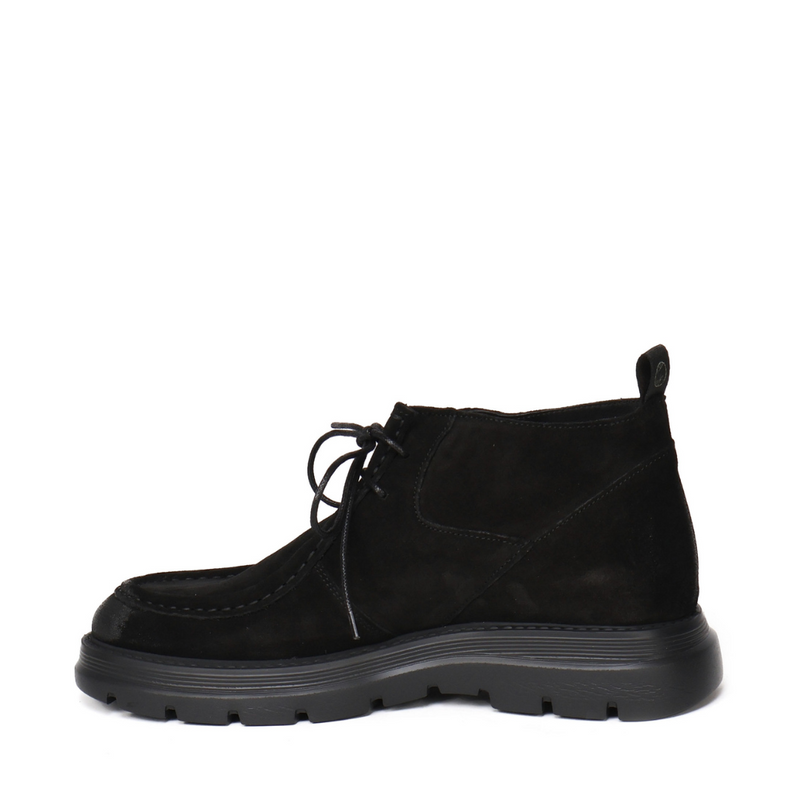 Polacchine Caviar | Black | In suede