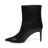 Botas Elisa | Cuero Liso Negro | Mujer