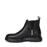 Diamond Bufalo Ankle Boots | Black | Leather