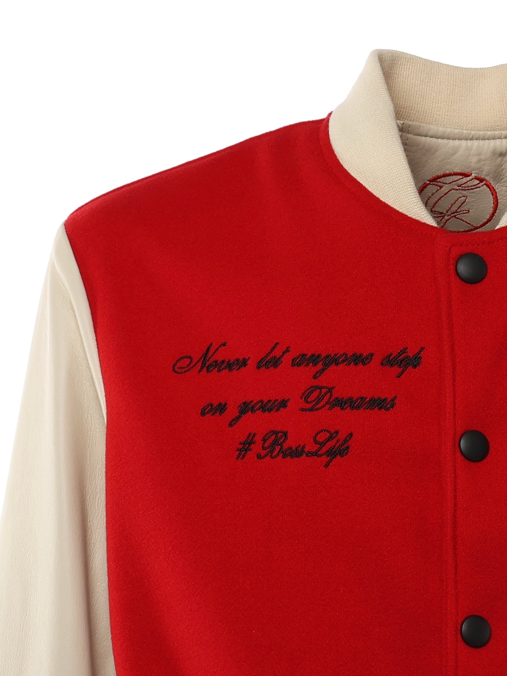 #Bosslife Varsity Jacket | Red