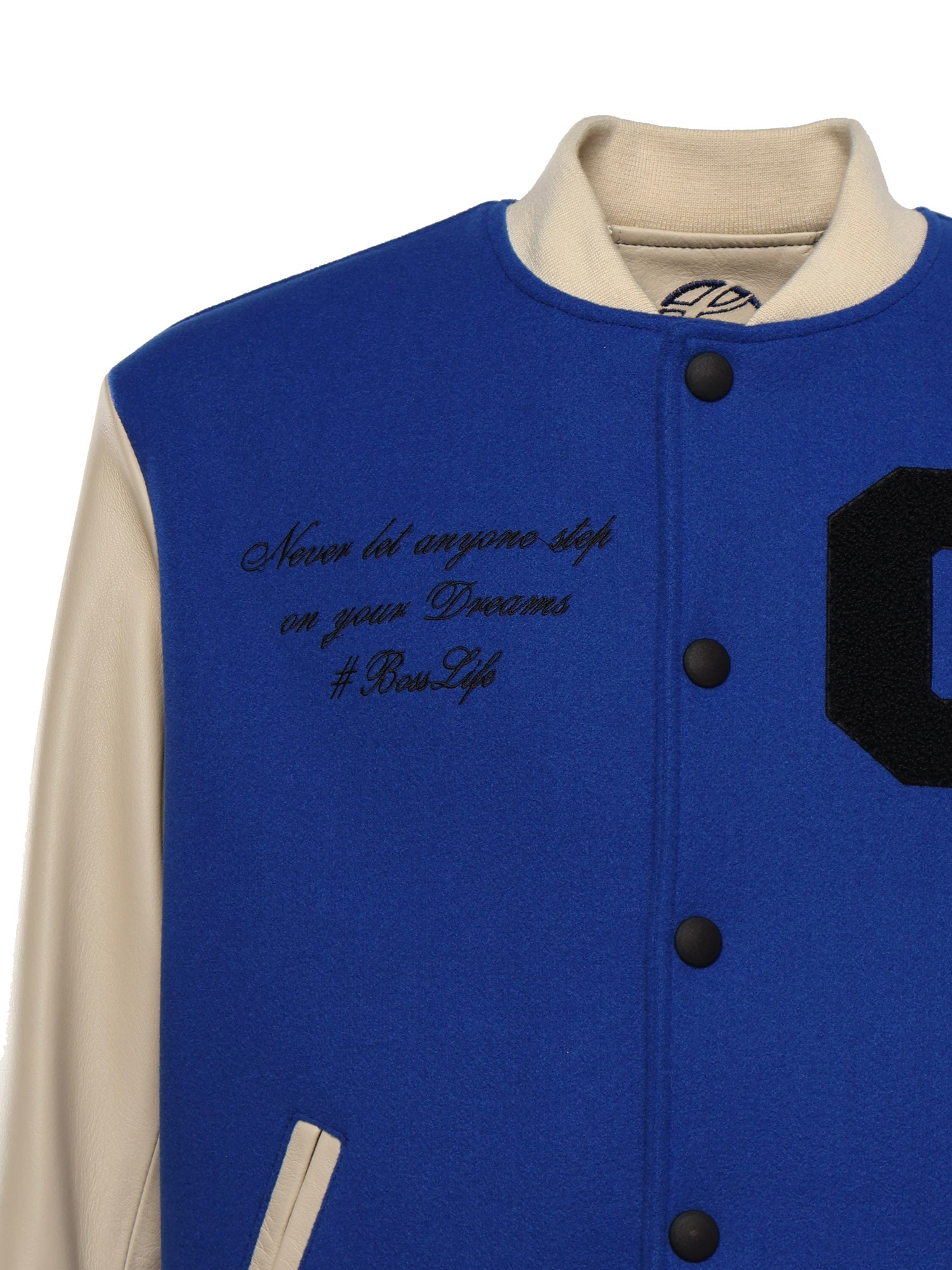 #Bosslife Varsity Jacket | Blue