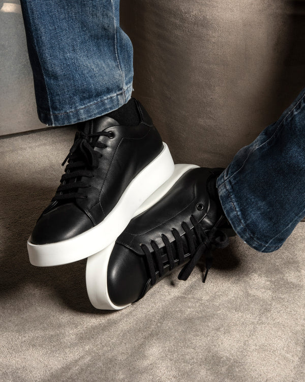 Giuliano Galiano Vyper logo-print Leather Sneakers - Grey