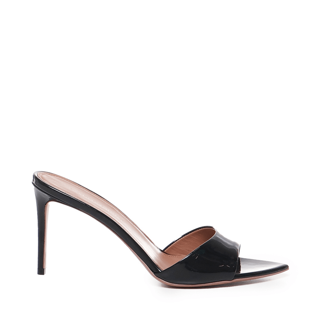 Alixia Sandal | Pelle | Black - Giuliano Galiano | Handcrafted Luxury Sneakers Made In Italy