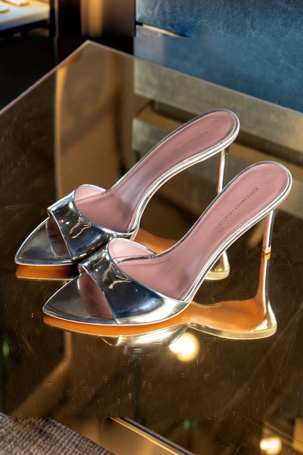 Alixia Sandal | Pelle | Platinum - Giuliano Galiano | Handcrafted Luxury Sneakers Made In Italy