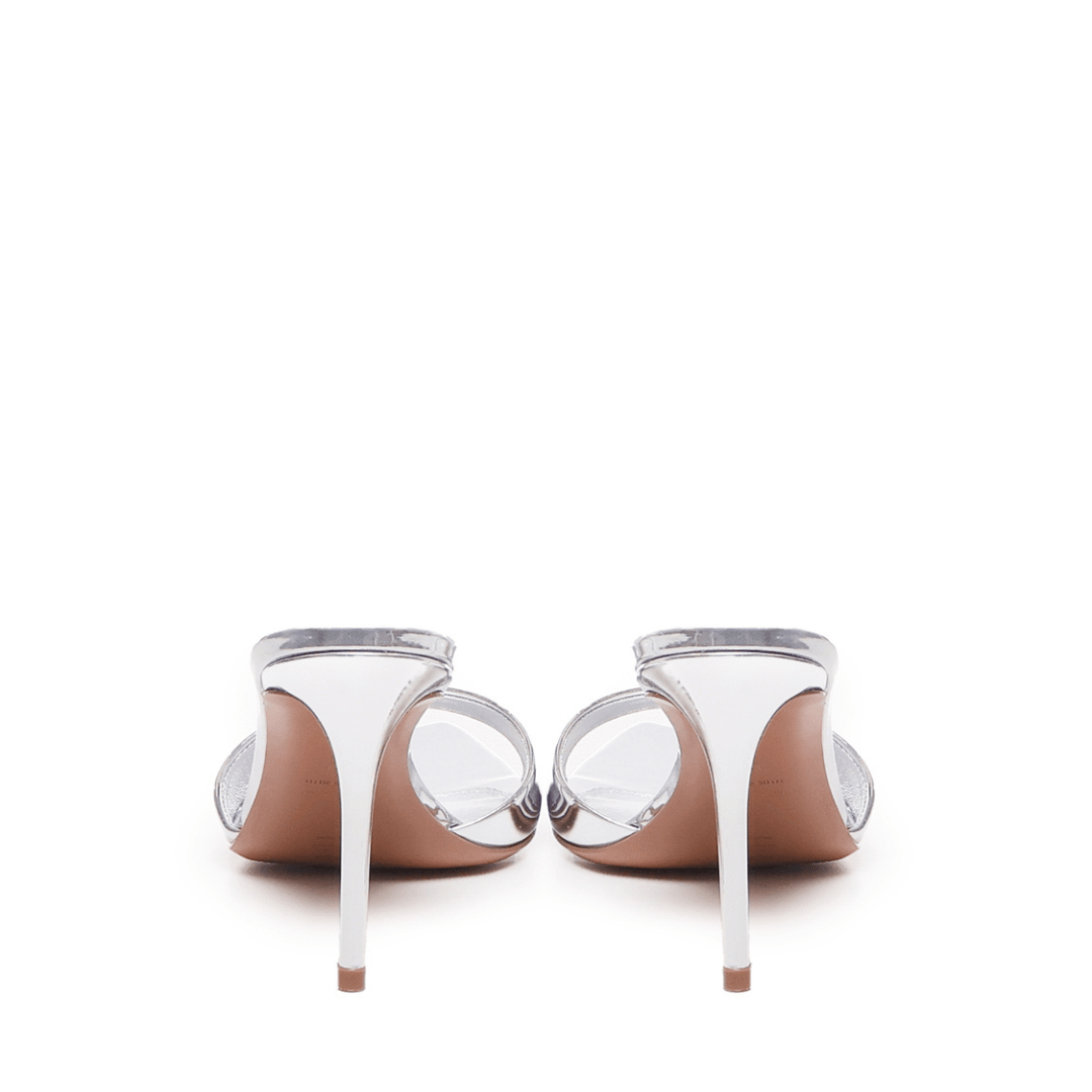 Alixia Sandal | Pelle | Silver - Giuliano Galiano | Handcrafted Luxury Sneakers Made In Italy