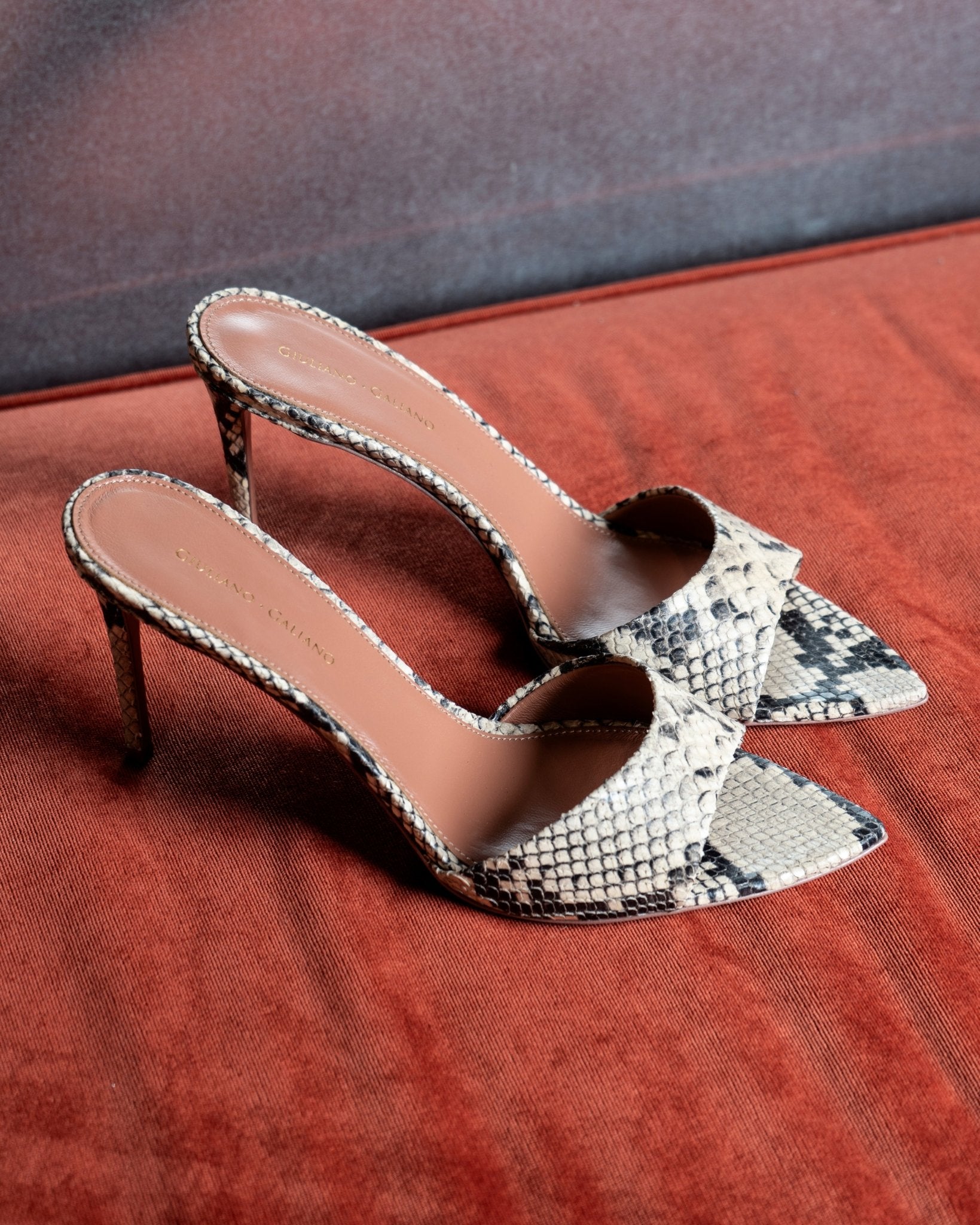 Alixia Sandal | Python Print | Rock - Giuliano Galiano | Handcrafted Luxury Sneakers Made In Italy