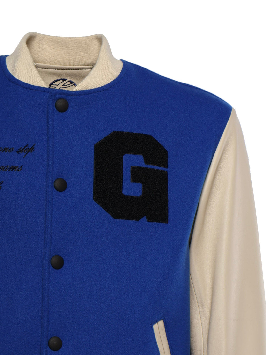 Bosslife Varsity Jacket | Blue - Giuliano Galiano | Handcrafted Luxury Sneakers Made In Italy