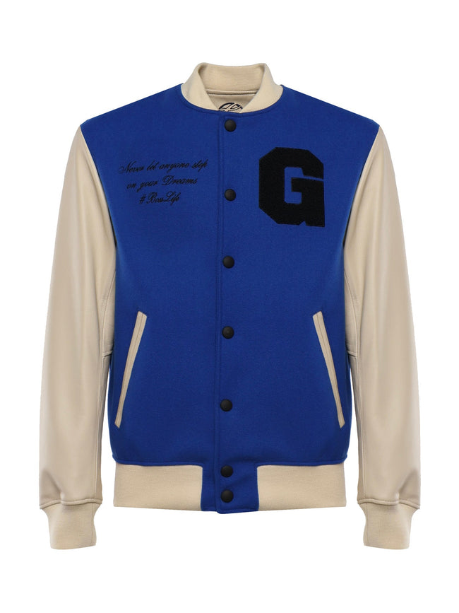 #Bosslife Varsity Jacket | Blue